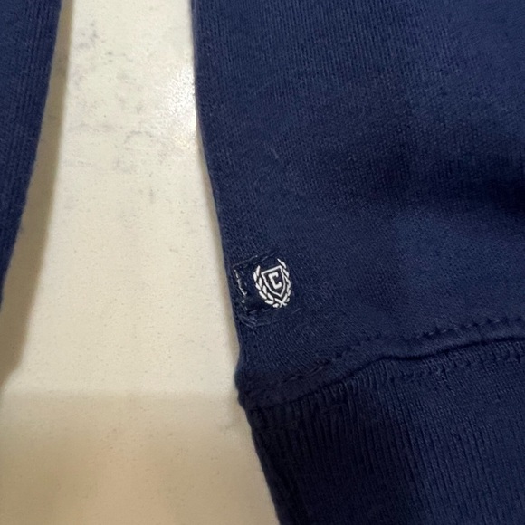 Chaps Men's Blue and Gray Zip-Up Sweater - Picture 9 of 15